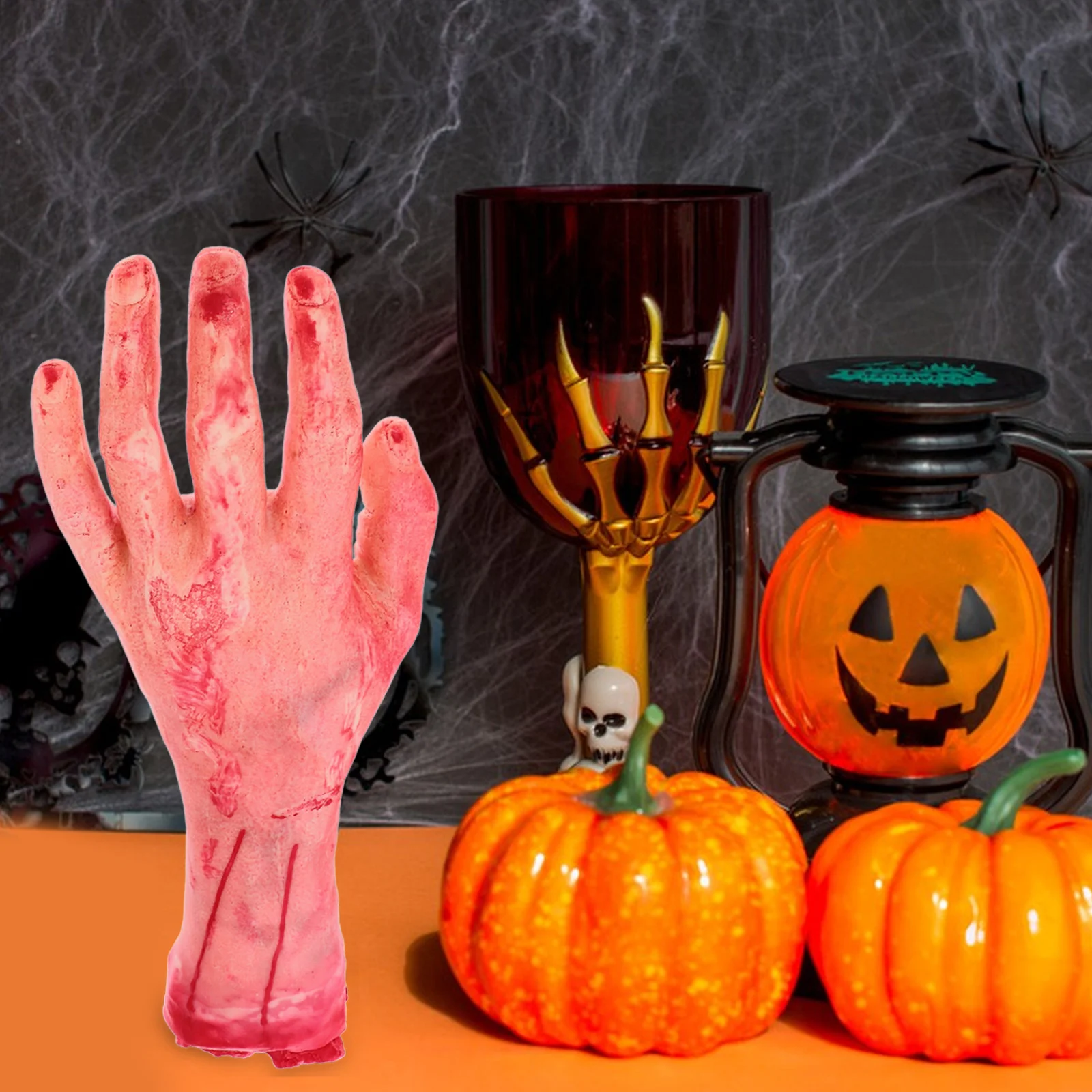 2 pièces main cassée sang horreur Halloween décoration réaliste membres coupés nouveauté main morte Gadgets atmosphère effrayante haute