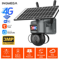 Solar Security Camera WiFi / 4G TUYA Outdoor Camera  PIR Human Motion Detection 3MP Solar Panel Powered PTZ CCTV Surveillance