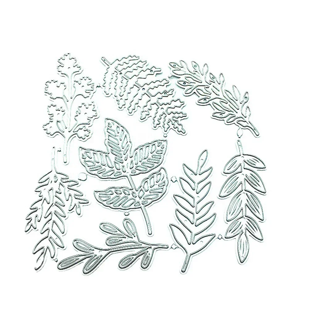 DIY Eight Leaf Embossed Carbon Children’S Paper Art Club Cutting Tools DIY Background Card Punching Cutting Metal Dies