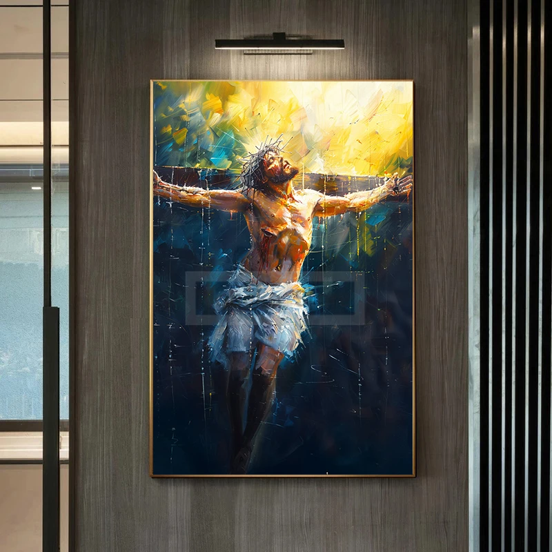 Jesus Christ Art Christian Biblical Gospel Holy Week Easter Poster Prints Canvas Painting Wall Pictures Home Room Church Decor