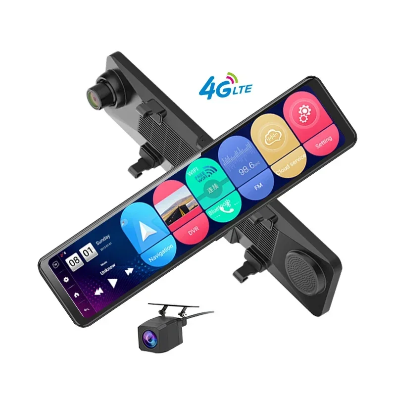 Z70 android 8.1 2+32g 12inch touch screen car black box with WIFI GPS navigation ADAS 4g remote monitor