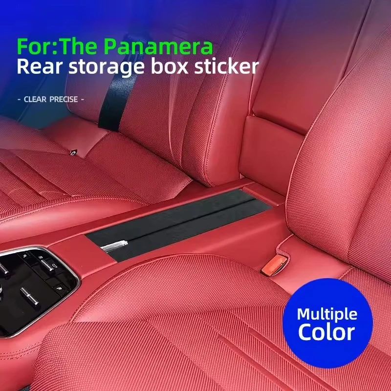 

2Pcs for Panamera 2018-2024 rear storage box Stickers flip fur stickers, for Porsche Panamera 971 modifications car accessories
