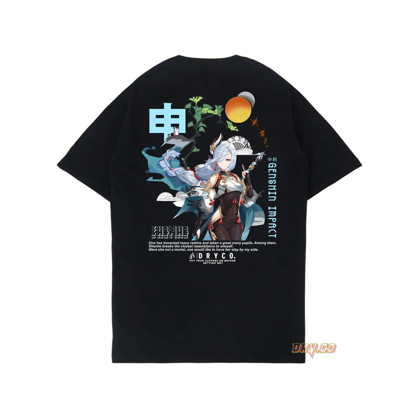 SHENHE TEES KAOS GAME GENSHIN IMPACT (LIYUE) UNISEX PRIA WANITADRYCO