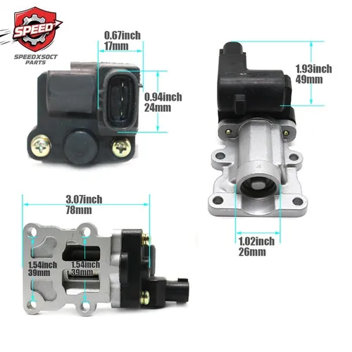 Imagen 2 del producto 22270-28010 Válvula de control de aire de velocidad de ralentí para Toyota RAV4 RAV 4 2.0L Highlander 2.4L 2001 2002 2003 2004 2227028010 AC282 2H1345