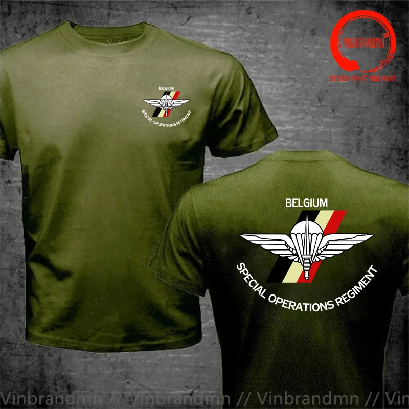 New Cool Summer Tshirt Belgium Special Forces Special Operations Regiment T Shirt Men Fashion Short Sleeves 100% Cotton T-Shirts
