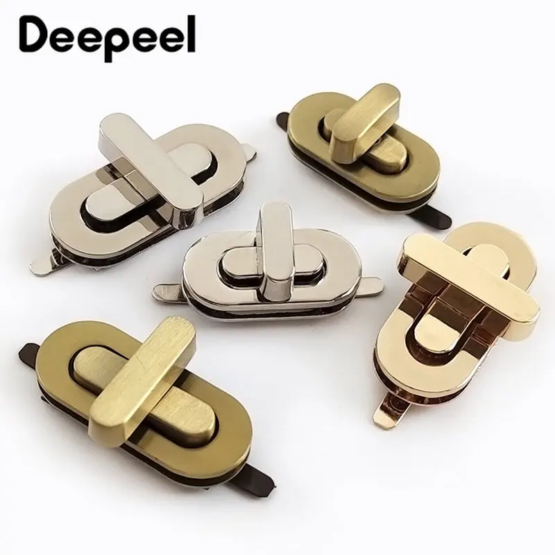 2/4Pcs 42/34mm Bag Twist Turn Locks Purse Metal Lock Buckle Handbag Closure Clasp Latch for Bags DIY Luggage Hardware Accessory