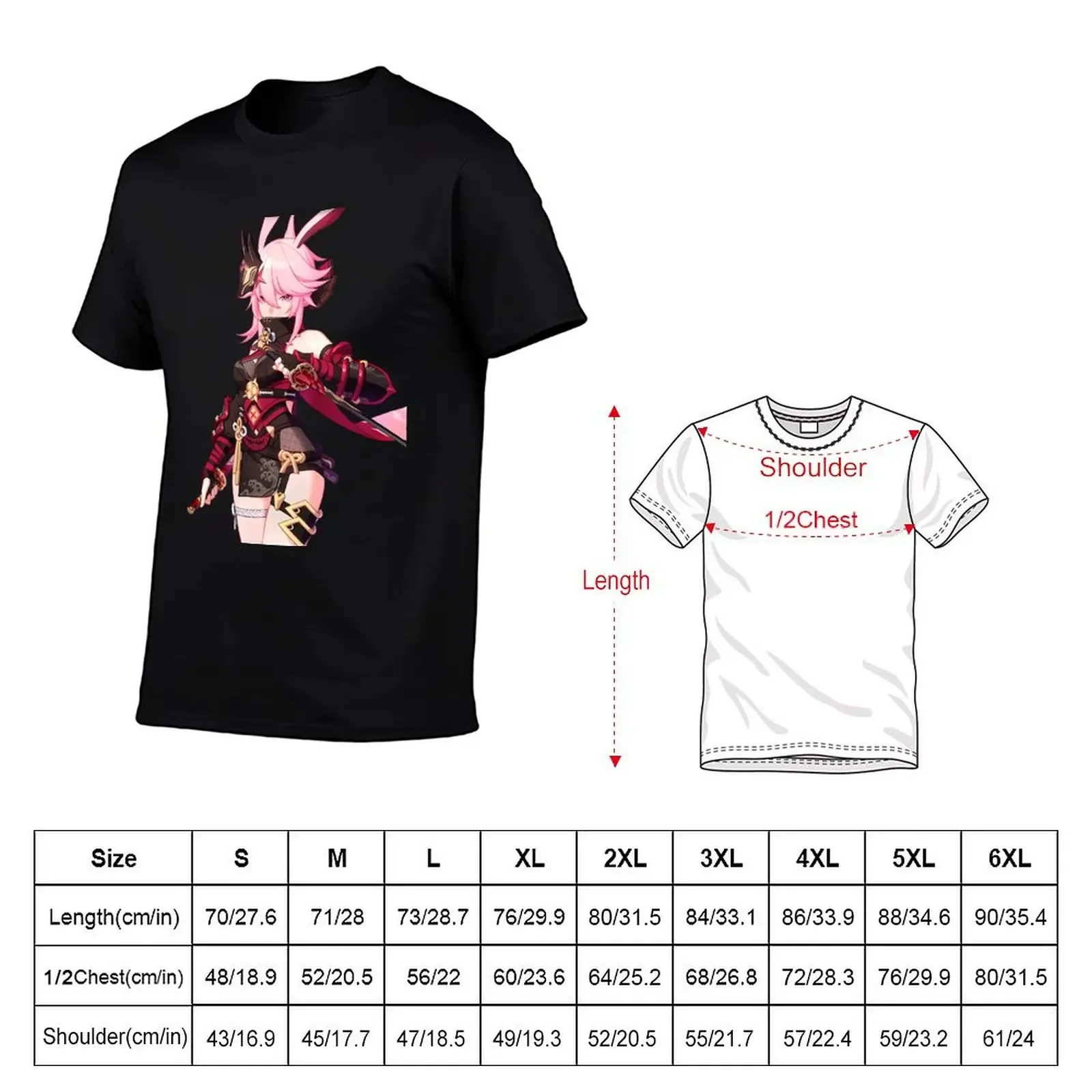 男性用日本インパクト第3弾Tシャツ,さくらヤエ,Darkbolt jonin,プレーンアニメTシャツ,ユーモラス