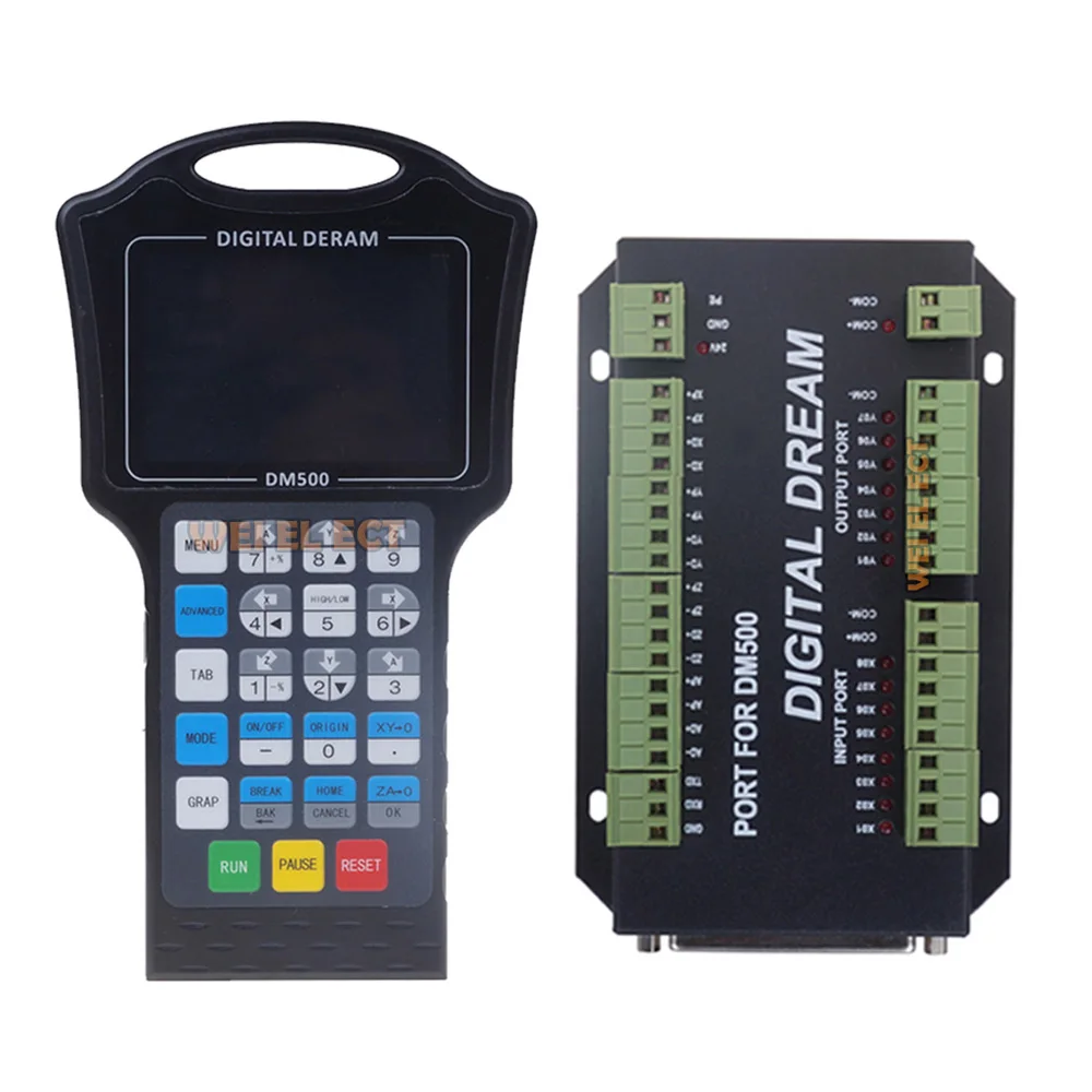 Dm500/M130/M150 Cnc 3แกน/4-แกนออฟไลน์ระบบควบคุมแกะสลักเครื่องจับ75w24vdcc