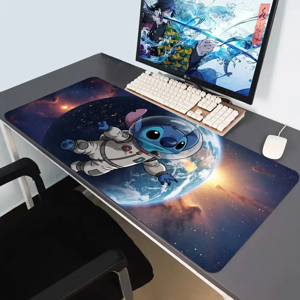 

Kawaii Anime Stitch Mouse Pad Large PC Cartoon Gaming Accessories Protector Office Laptop Non Slip Gamer Cabinet Desk Mat Carpet