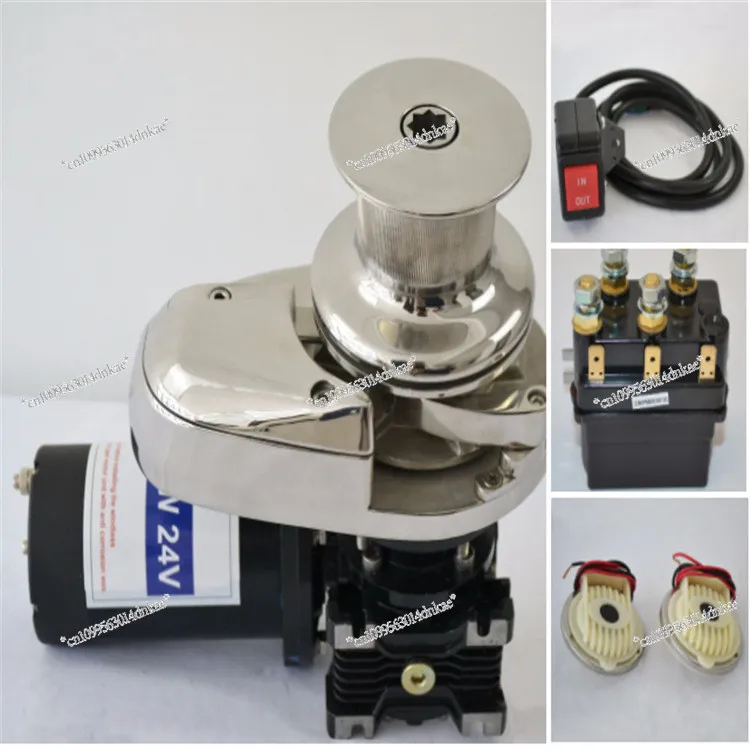 400W Vertical High Head Anchor Crane Stainless Steel Electric Anchor Crane Marine Accessories Yacht Hardware