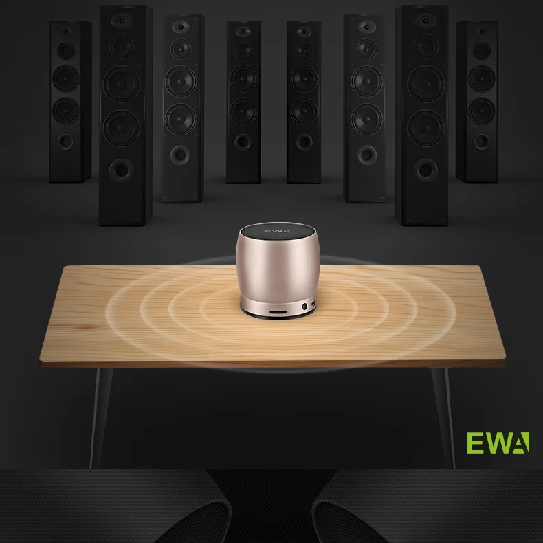 رائجة البيع EWA A150 IPX6 مقاوم للماء مكبر صوت صغير محمول BT مضخم صوت قوي للغاية مكبرات الصوت استخدام الكمبيوتر 5 واط طاقة الإخراج