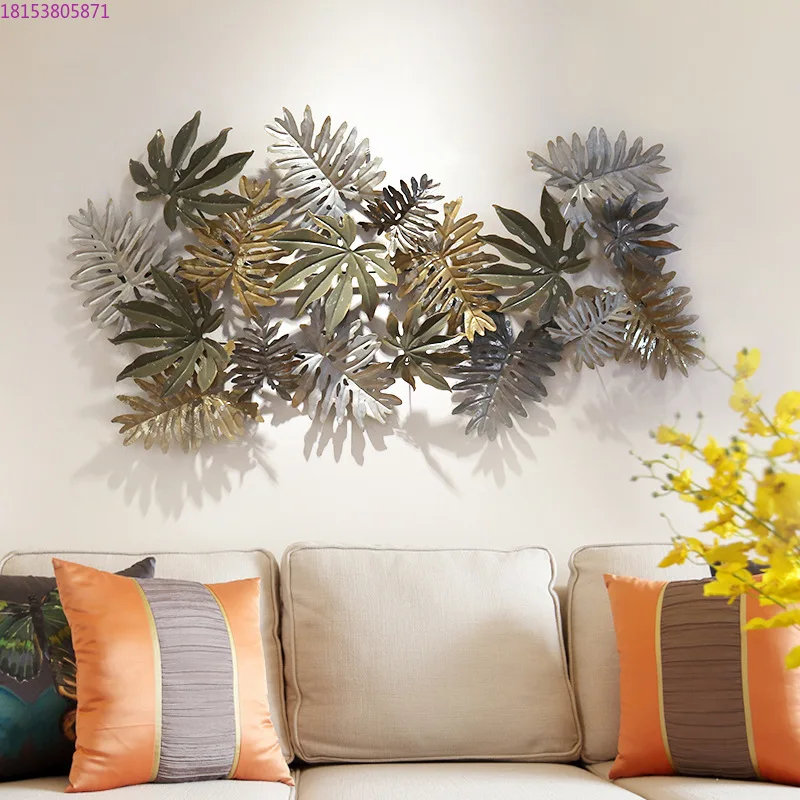 Creative simulation plant wall decoration, sofa background wall decoration pendant large