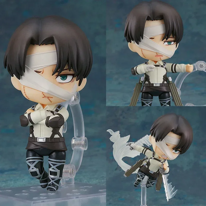 Attack on Titan Levi Ackerman Anime Figure #375 Eren Yeager Action Figure Mikasa Ackerman Figurine Collectible Model Doll Toys