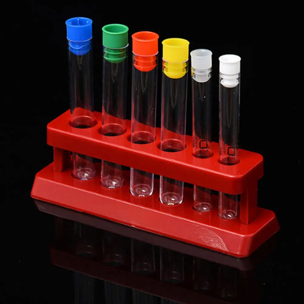

2 set Plastic Test Tube Holder Laboratory Tube Rack Kit Test Tubes Storage Shelf For School Lab Science Experiment Equipment