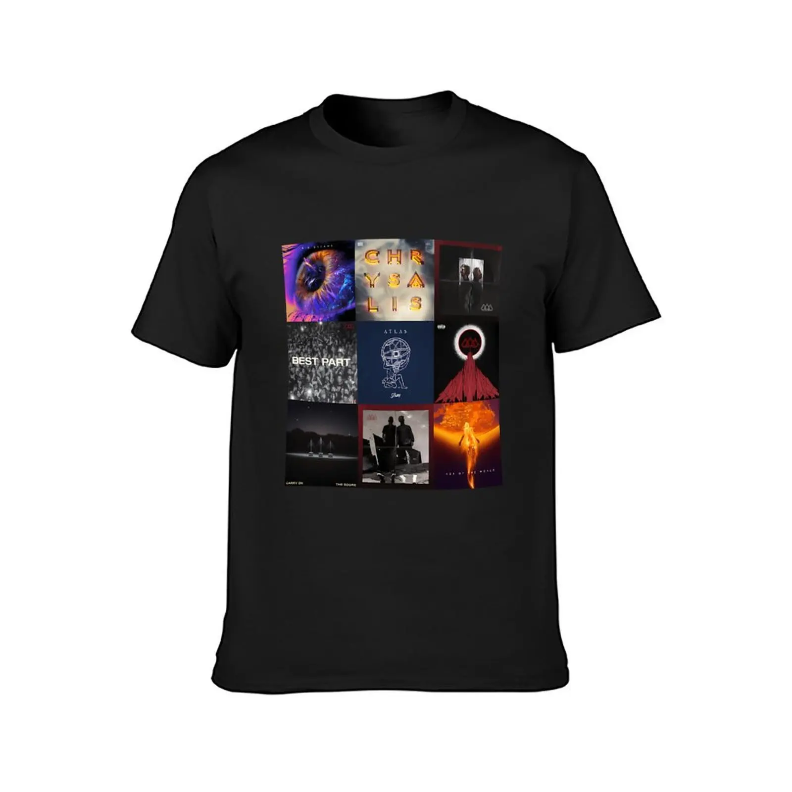 The score all albums and popular singles and EPs T-Shirt blanks heavyweights summer top men clothings