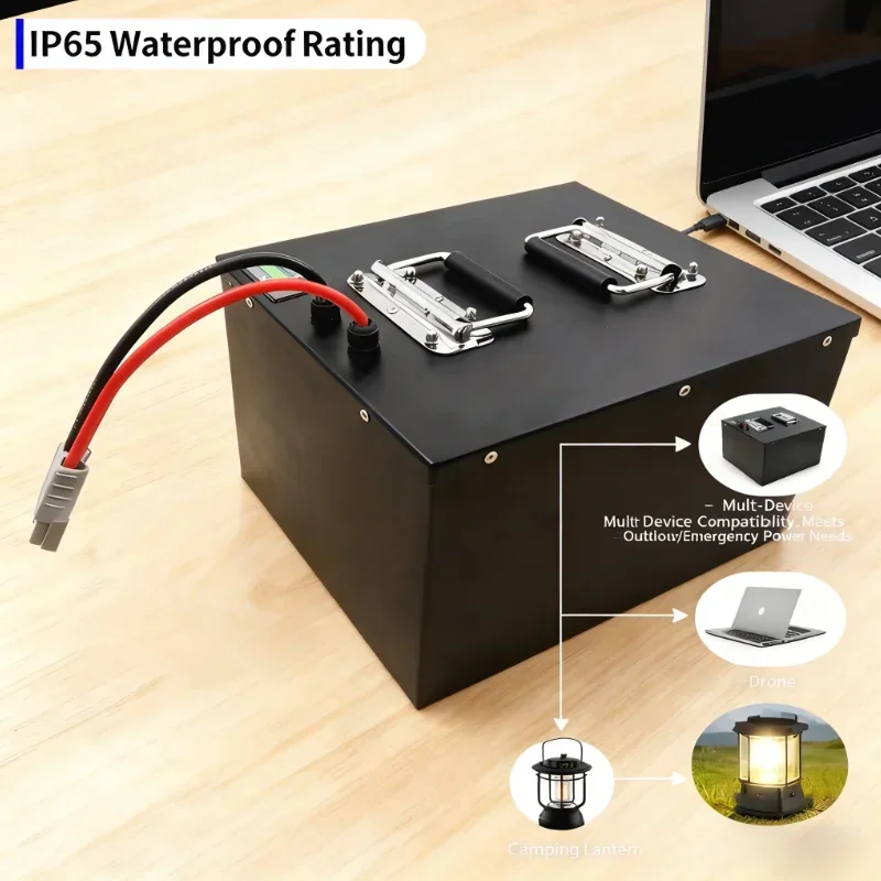 60V  Lithium Energy Storage Pack 20Ah to 100Ah Matched With Special Charger, Suitable For 1KW-5KW Off-Grid Solar Inv