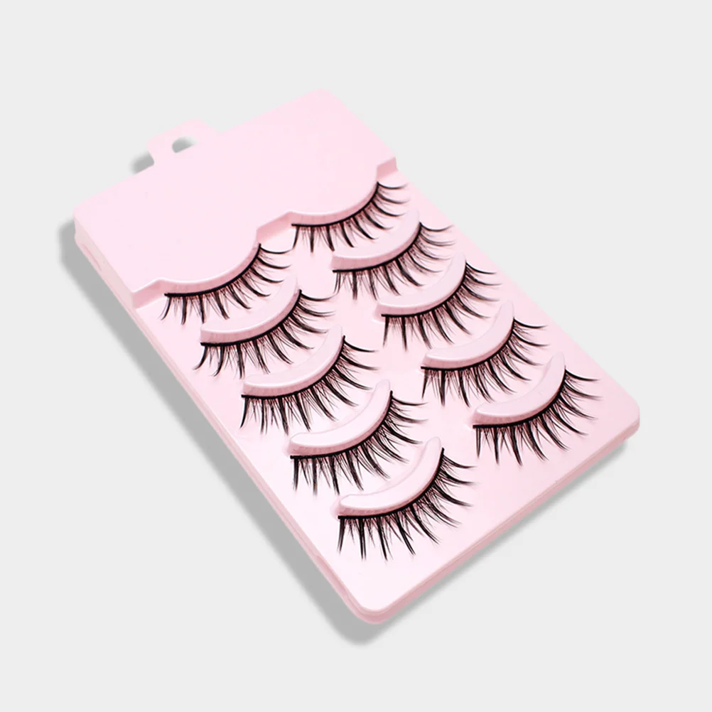 

10Pairs Safe Lightweight False Eyelashes Extensions Adjustable No Residue Easy Application for Women Gift Option