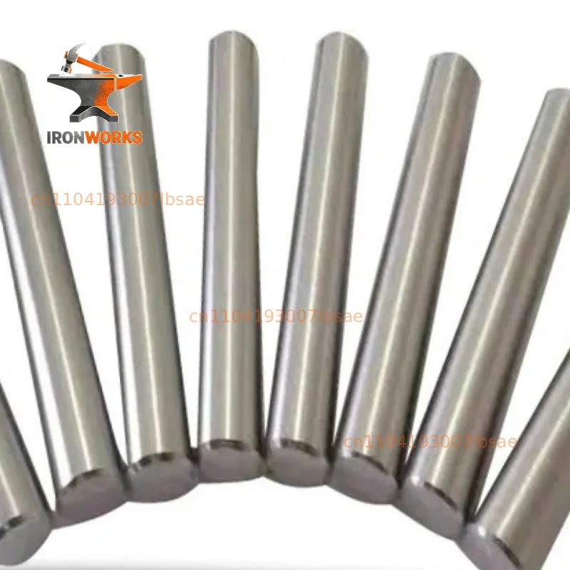 Iron rod, pure iron pillar. Diameter 1/2/3/4/5//6/8mm, length 100mm.