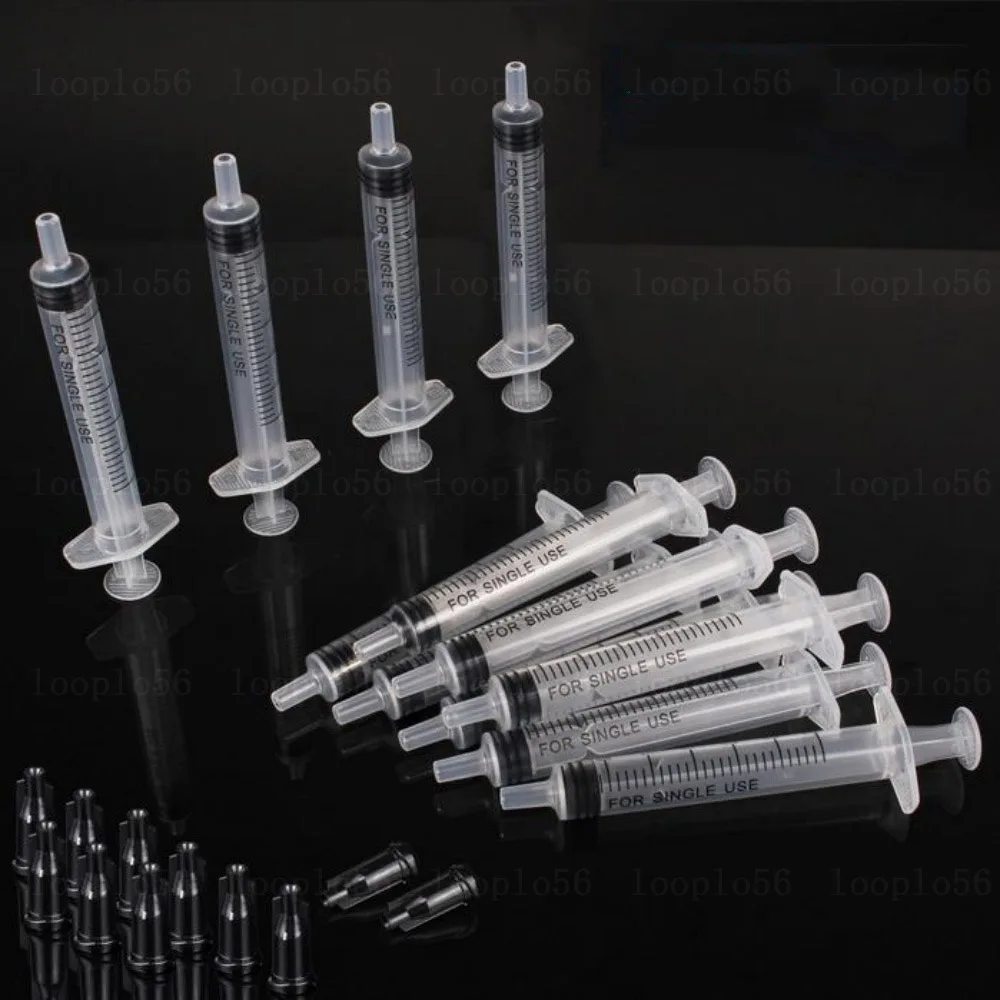 50-200pcs 3ML Plastic Syring Injectors Pets Feeding Health Analyze Disposable Nutrient Mini Syringe Without Needles Tools