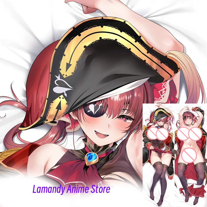 

Dakimakura Anime Houshou Marine VTuber Hololive Double Sided Print Pillowcase Life Size Body Pillow Cover