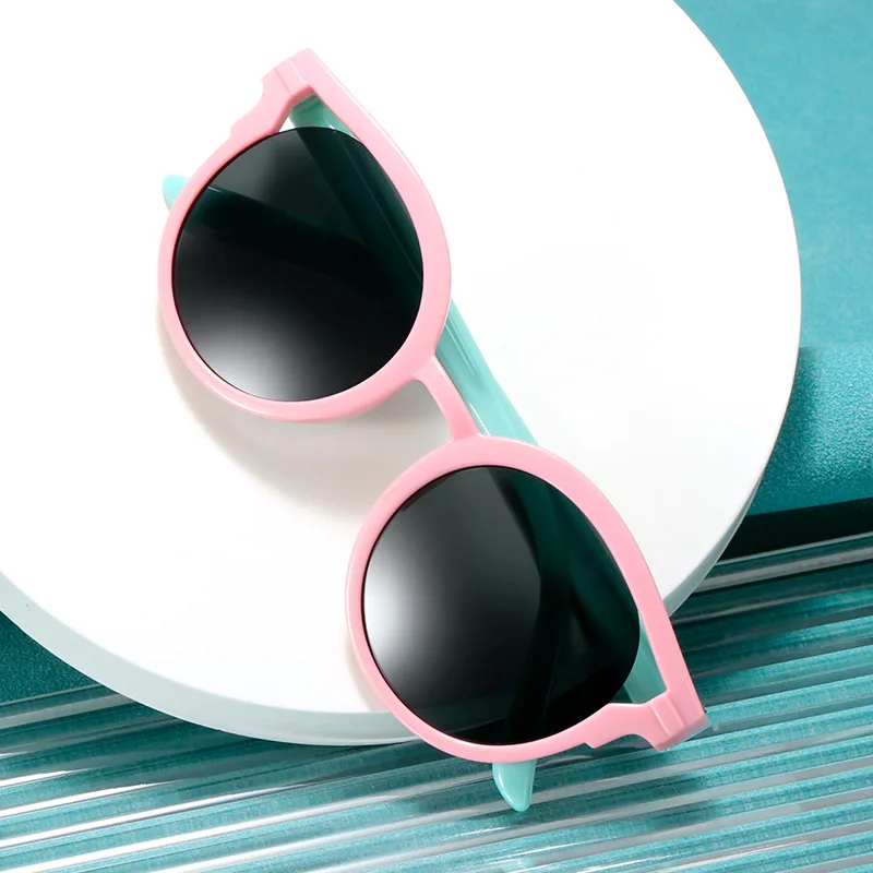 New Children Sunglasses Boys Girls Cute Color round Sunglasses Kids Vintage Sunglasses Protection Classic cat eye sun glasses