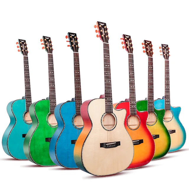 

Wholesale Factory Bullfighter D-5 41 Inch Handmade Musical Instruments Engelmann Spruce Top Solid Acoustic Guitar