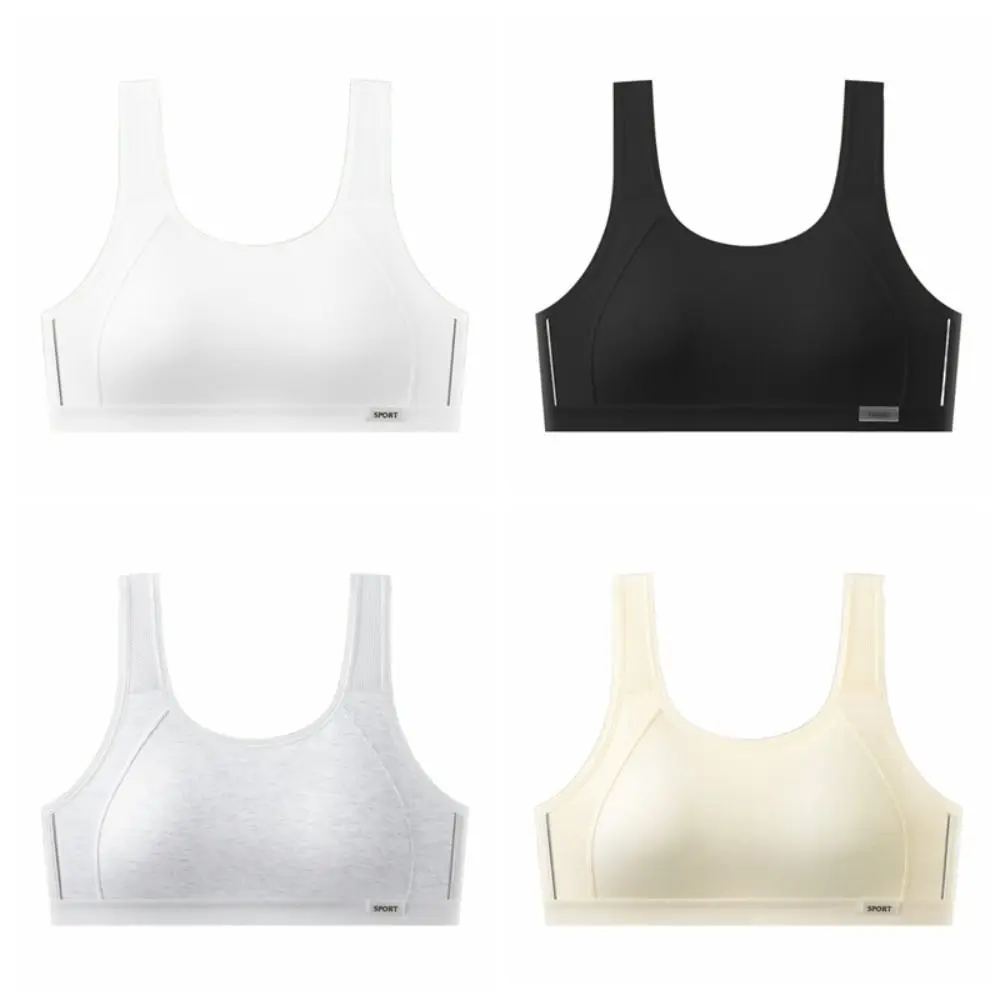 Moda malha sutiã sem fio feminino doce colete topos push up sutiã íntimo bralettes com almofada adolescentes