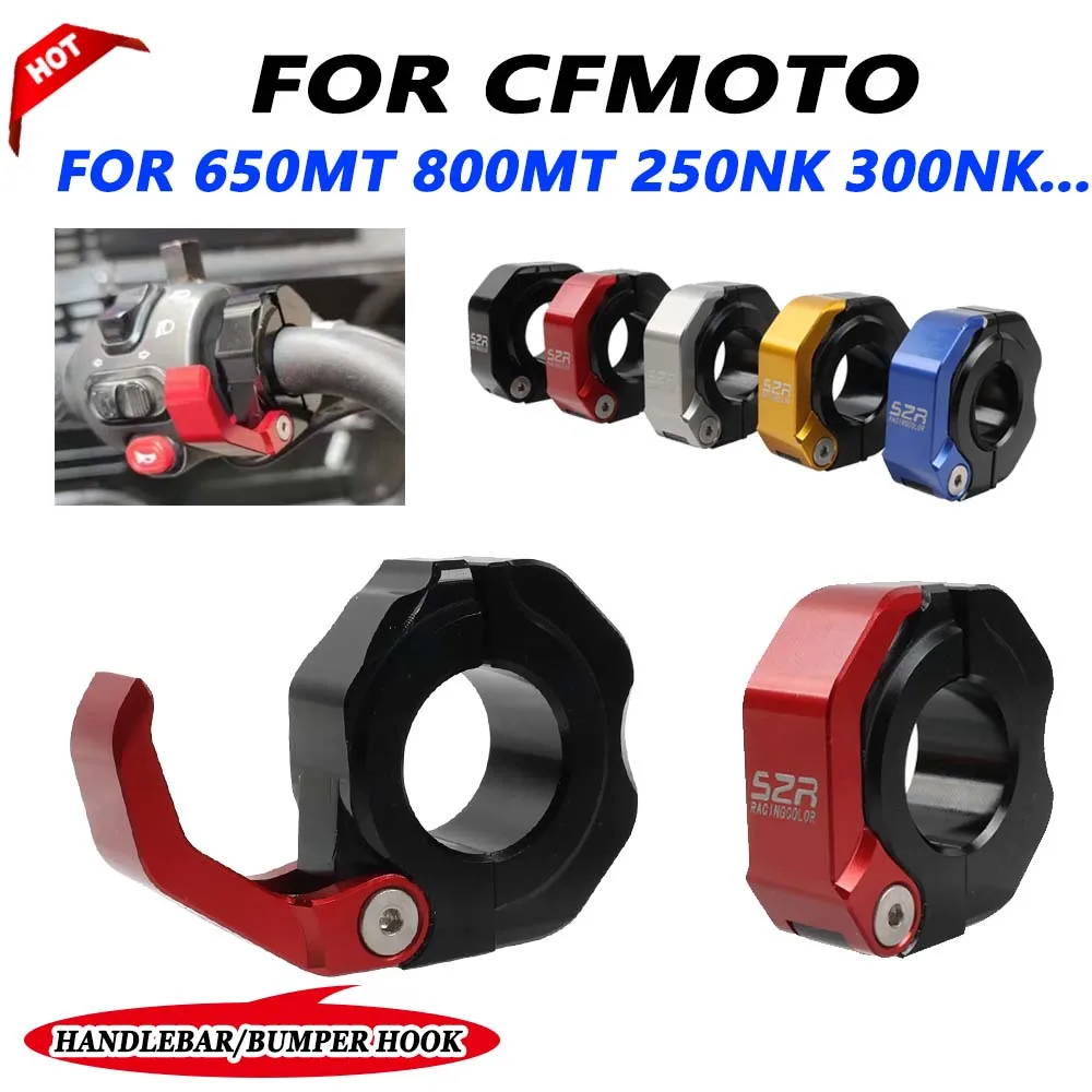 

For CFMOTO 650MT 800MT MT800 NK250 NK300 NK400 MT450 700MT 450SR 250SR Handlebar Helmet Hook Luggage Bag Hook Holder Bumper Hook