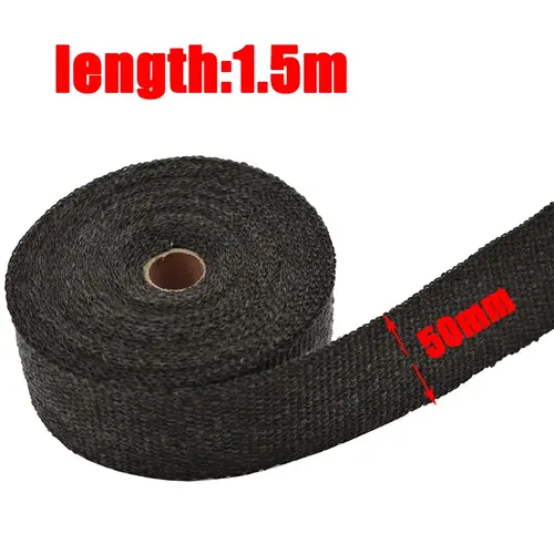 1.5M Roll Fiberglass Heat Shield Motorcycle Exhaust Thermal Tape Header Pipe Heat Wrap Tape Thermal Protection Moto Accessories - Image 6