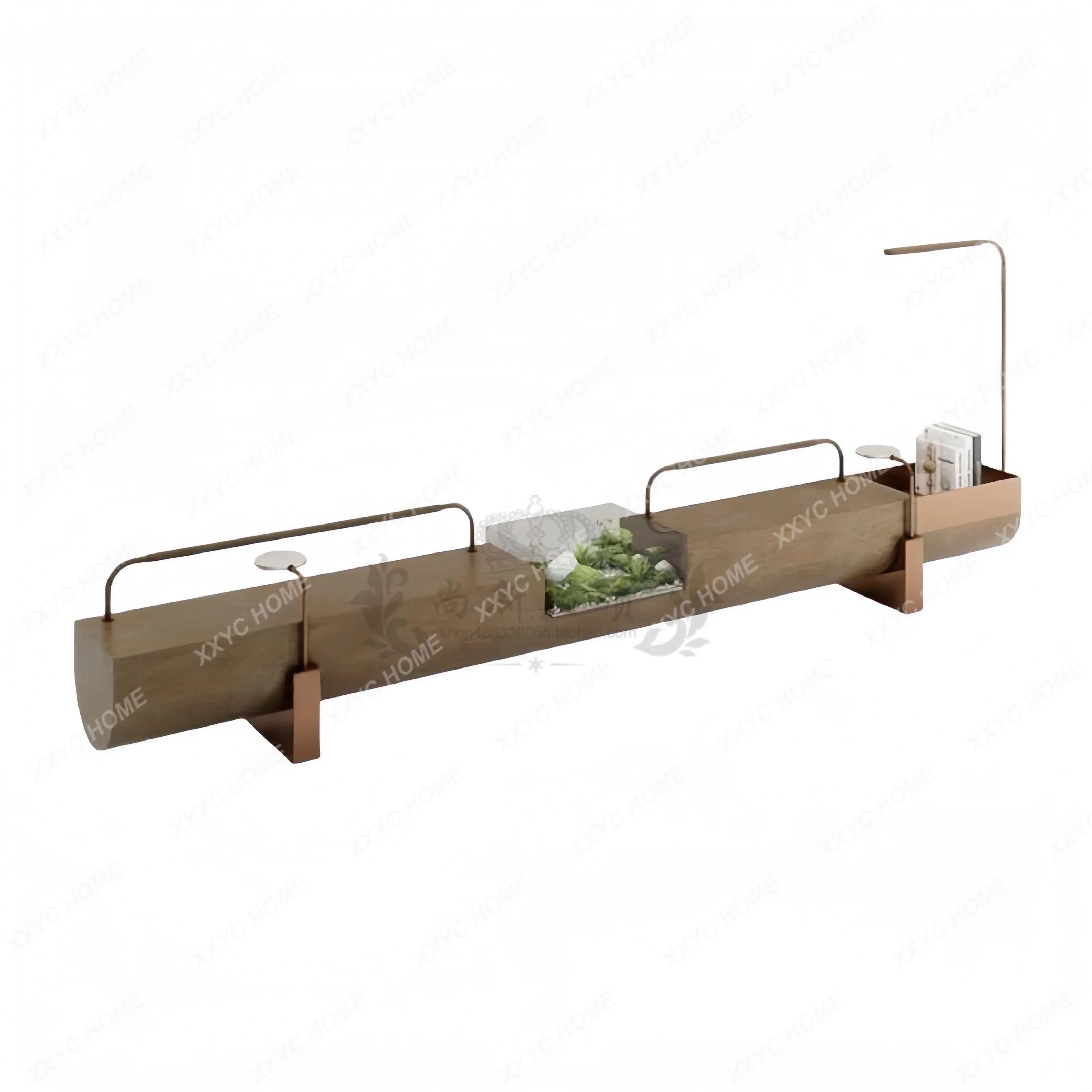simple creative solid wood sofa porch bench overhead viewing stool