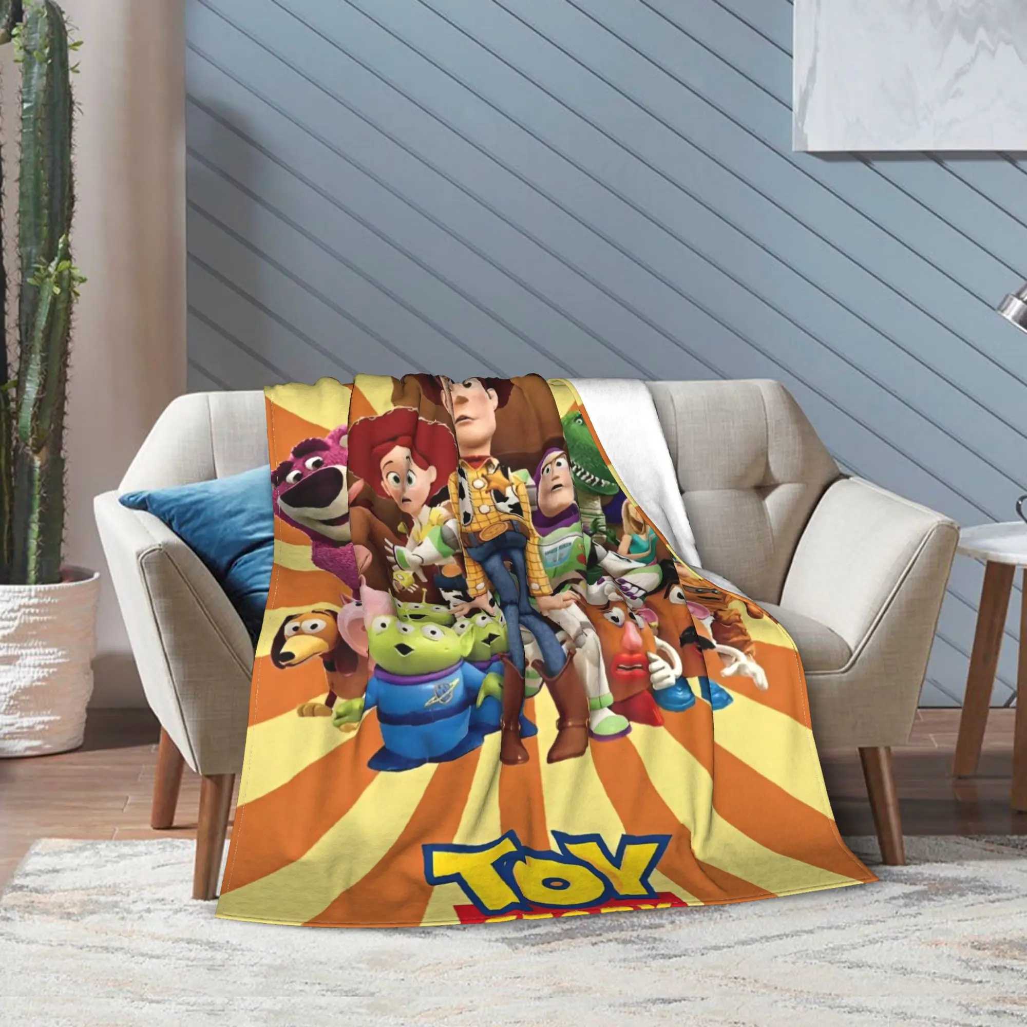 Toy Story Cartoon Merch Blanket Super Soft Warm  Throw Blankets for Couch 50x60 Inches Multiple Sizes Bedspread