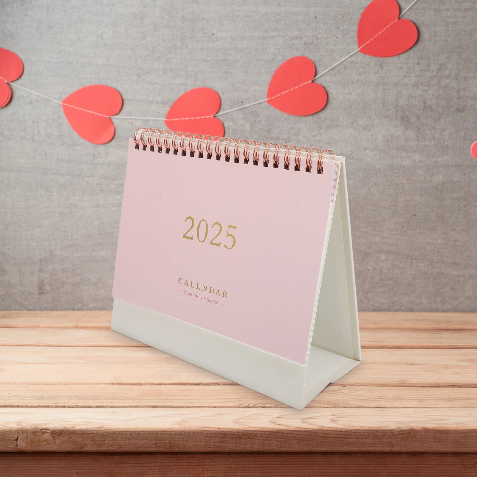 

Gold Stamping Calendar Family Planner Desk Year 2025 Wall Flipping Large Small and Fresh