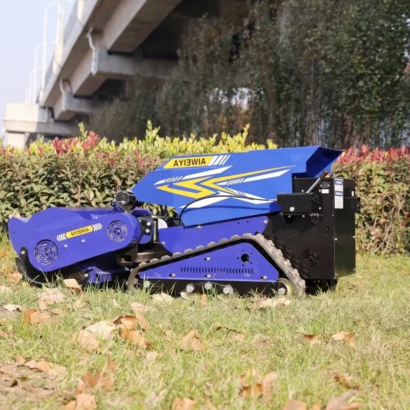 

Customized multifunctional tracked lawn mower with intelligent remote control and garden electric lawn mower