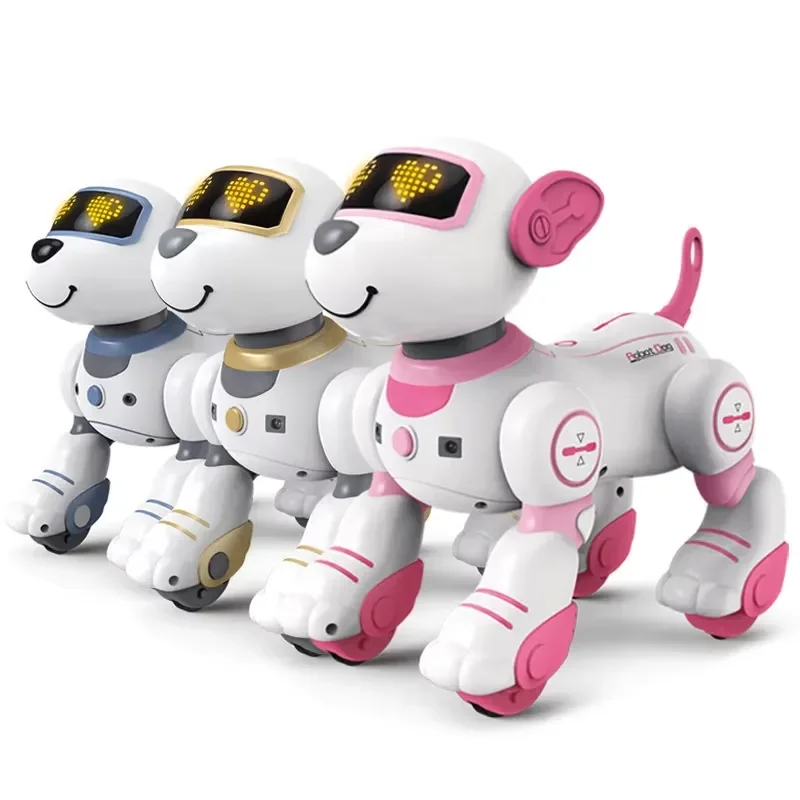 Mini AI RC Robot Dog Toy Programmable Interactive Pet Education Dance Voice Control Touch Sensor Walking Gift