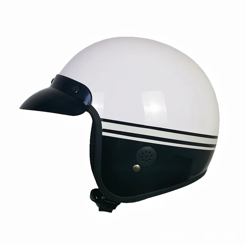 Motorcycle Electric Vehicle ABS Helmet Spring and Autumn Riding Helmet High Strength Impact Resistance Durable