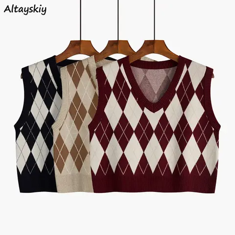 Женский трикотажный жилет Altayskiy Argyle