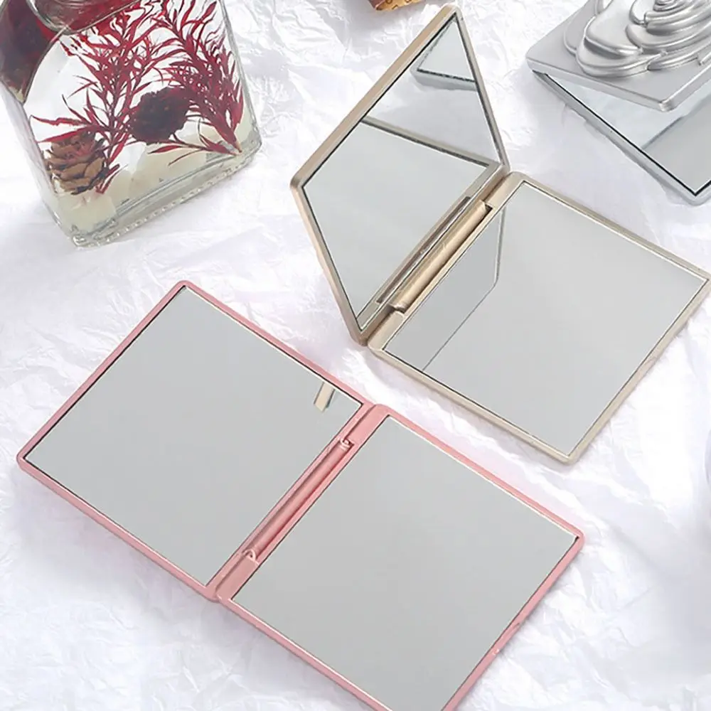 Portable Makeup Magnifying Mirror Beauty Pocket Mini Cosmetic Mirror Carving Folding Mini Mirror Make Up