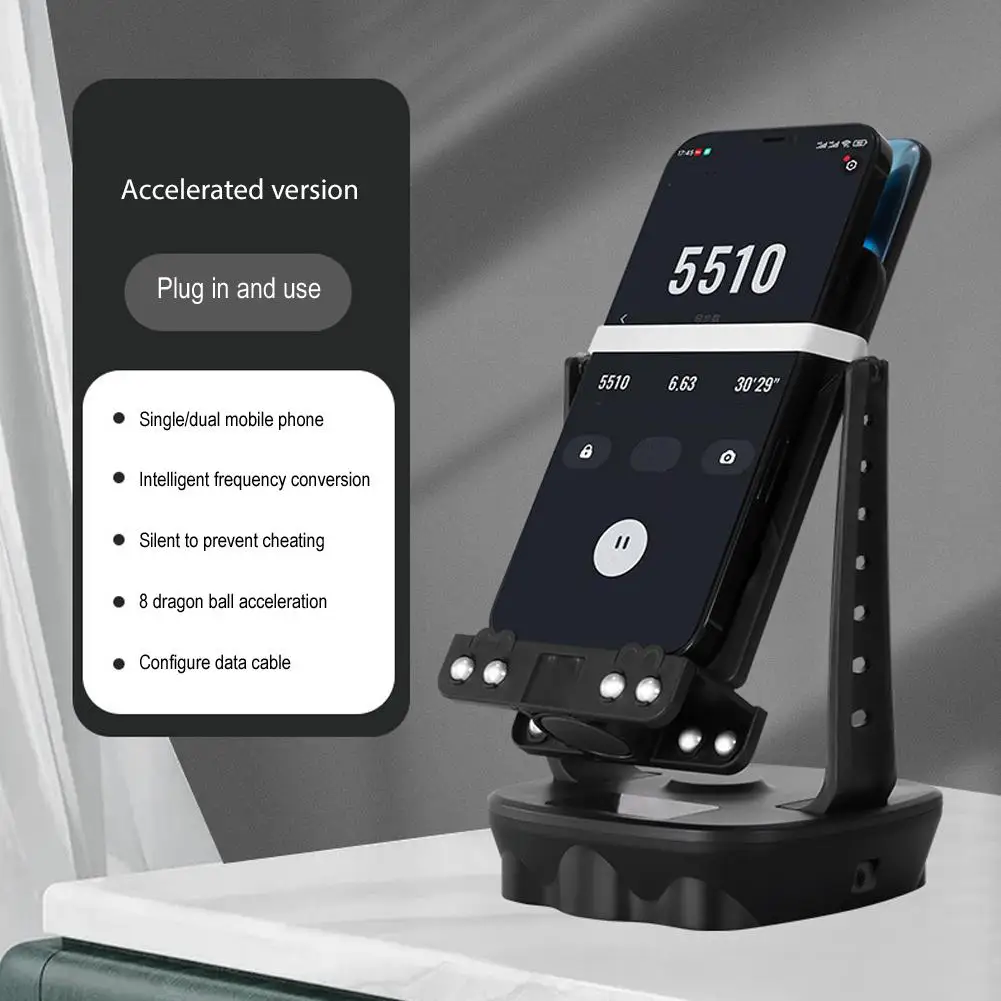 Pedometer Desk Wiggler Mobile Phone Stand Holder Automatic Swing Shake Phone Walking Swing Shaker Brush Stepper For All Phone image 6