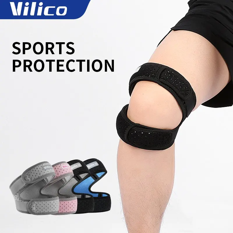 1 Piece Patellar Tendon Support Strap Adjustable Knee Strap for Exercise Running Fitness Compression Knee Support
