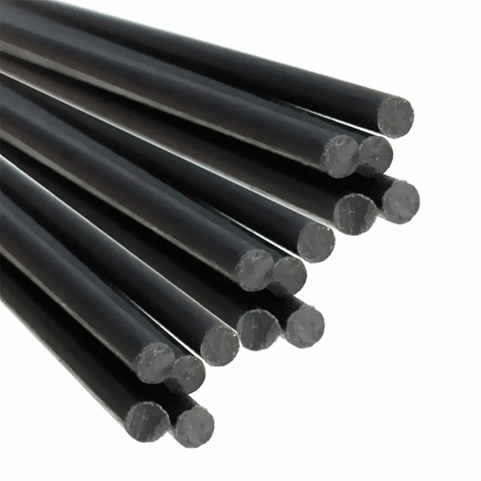 Tiges Fibre Carbone 10 Pièces 1x3x500mm - Barres Plates Carbone Pour Bricolage RC Et Modélisme