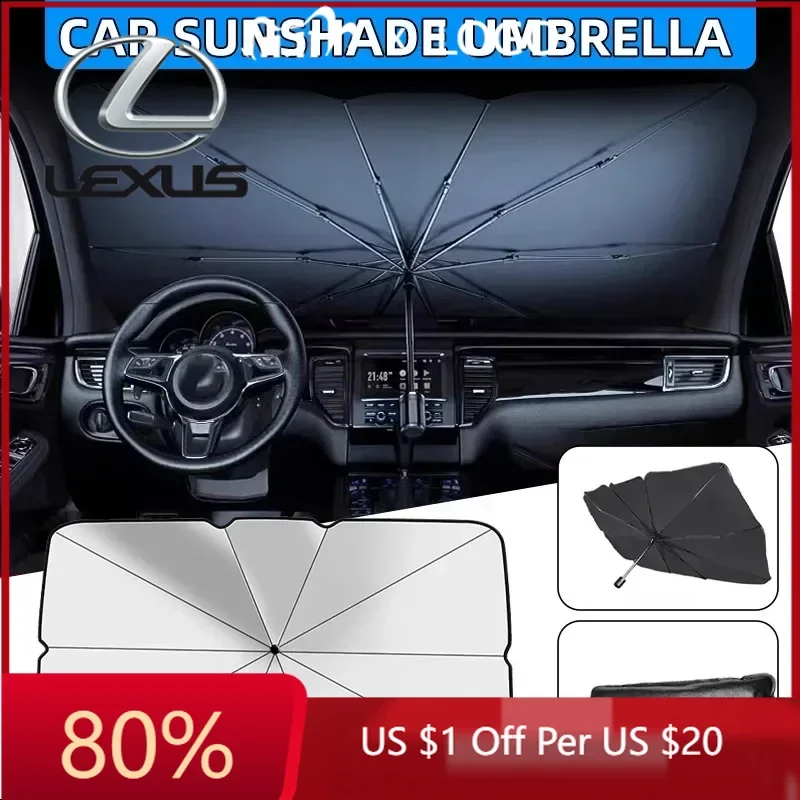 

2026 Hot Interior Stickers For Lexus ES300 RX330 RX300 GS300 IS250 IS200 CT200h IS300 NX RX LX GX GS TX LBX Car Windshield Sunsh