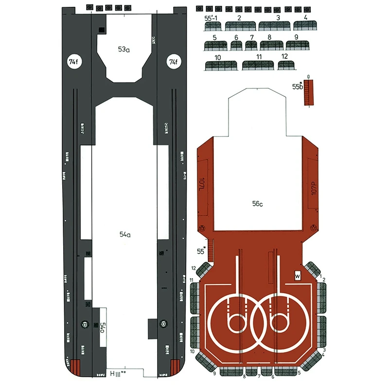 1:200Admiral Levchenko Antisubmarine Schiff DIY 3D Papier Karte Modell Gebäude Set Bau Spielzeug Pädagogisches Spielzeug Modell