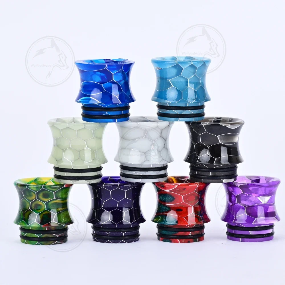 wolfcoolvape 9 шт. смола 810 капельные насадки мундштук для вейпа разные цвета подходят для RDA RTA RDTA Vape Tank аксессуары набор