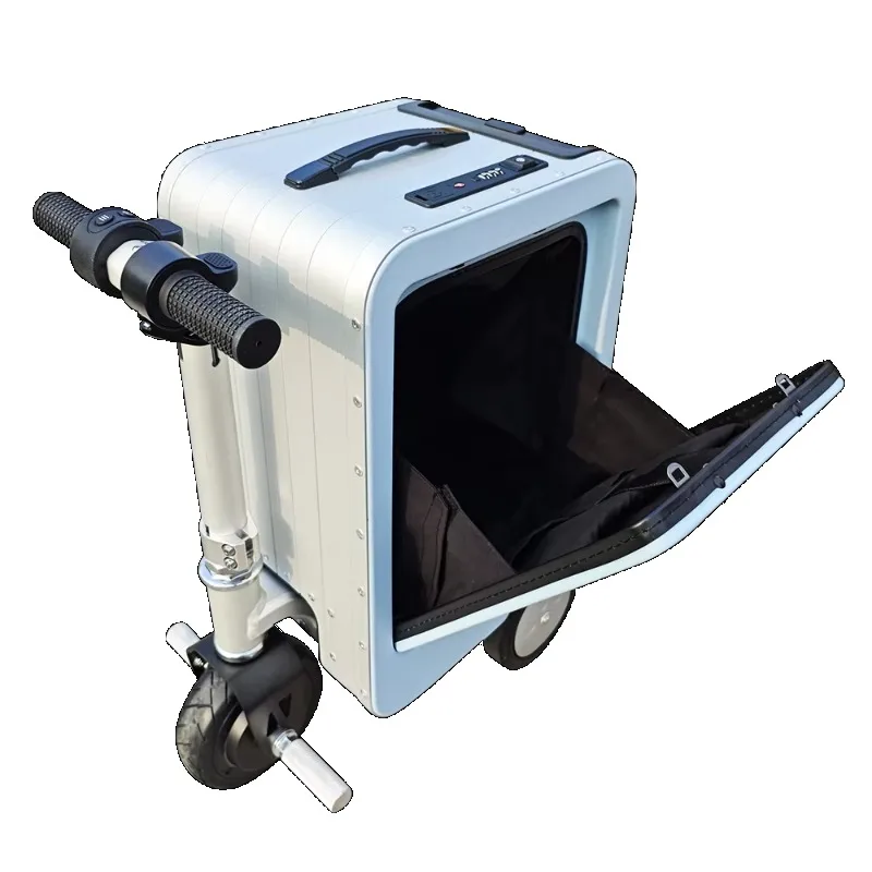 

[Hot Sale] Alilotop High Quality Smart Portable Electric Riding Box Durable Expandable Foldable Aluminium Frame TSA Modern Holi