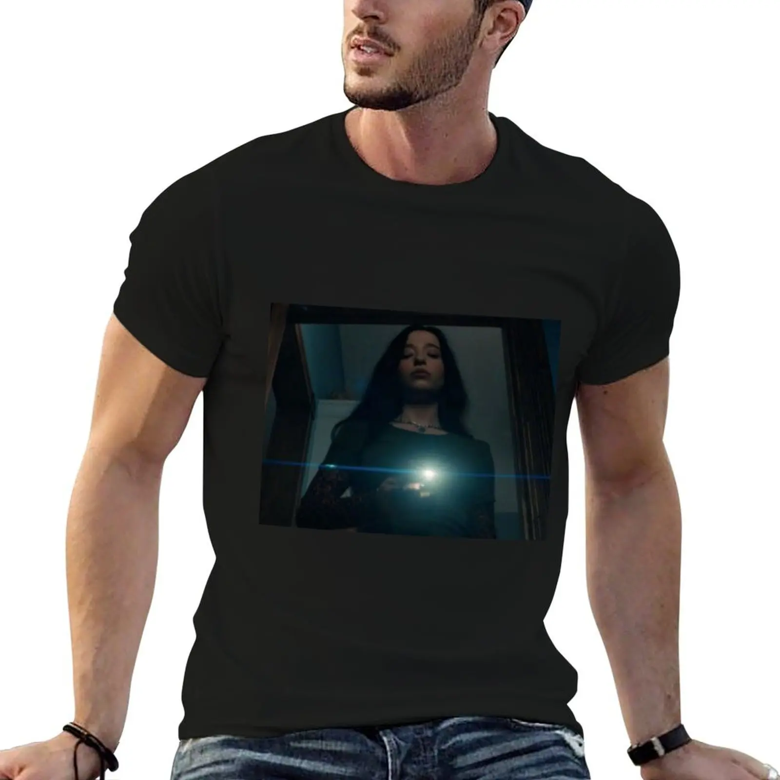 Amber Freeman T-Shirt Casual Loose Short Sleeve Tee for Men