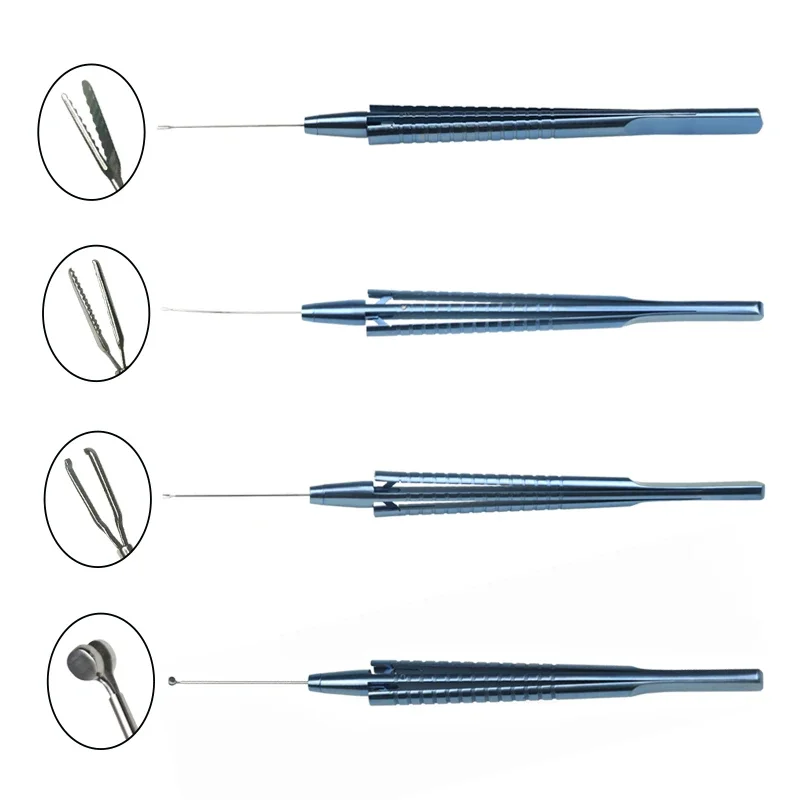 

GREATLH Eyelid Retinal Capsulorhexis Forceps Micro Tweezers Intraocular Eyelid Surgery Tool Ophthalmic Instrument Titanium Alloy