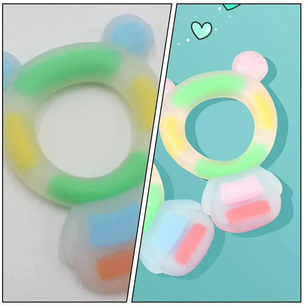 

1pc Baby Teething Molar Rod Adorable Silicone Molar Rod Teether For -Soothing Plaything Soft Gum Relief Blue
