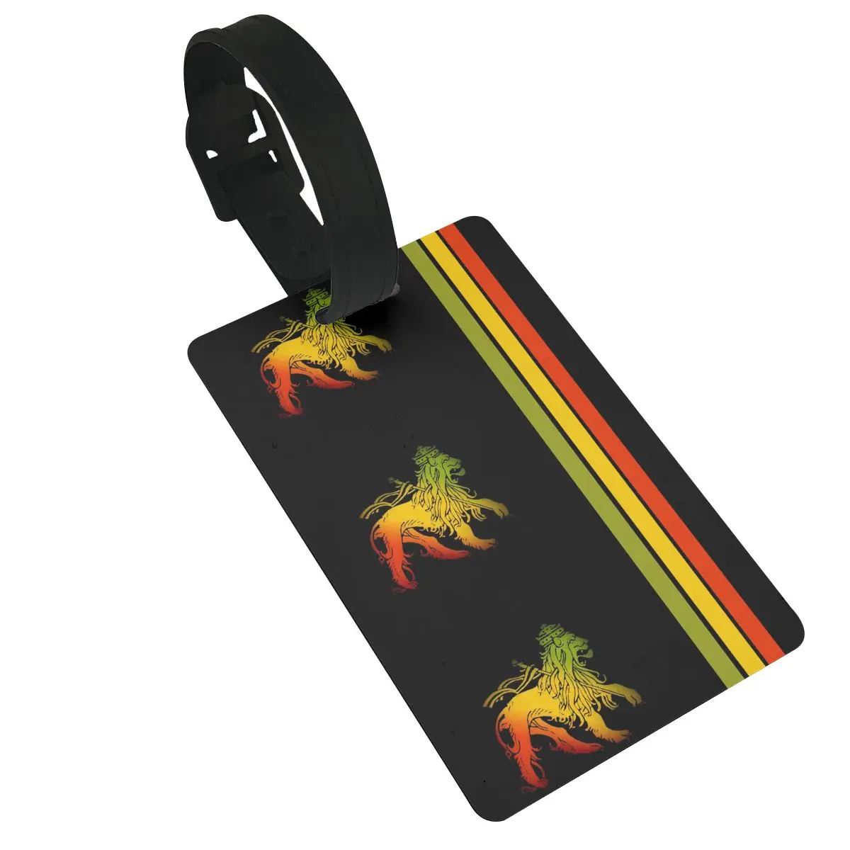 Rasta Lion Stripe 3 Tag bagasi koper aksesoris perjalanan bagasi modis Boarding Tag portabel Label pemegang alamat nama ID