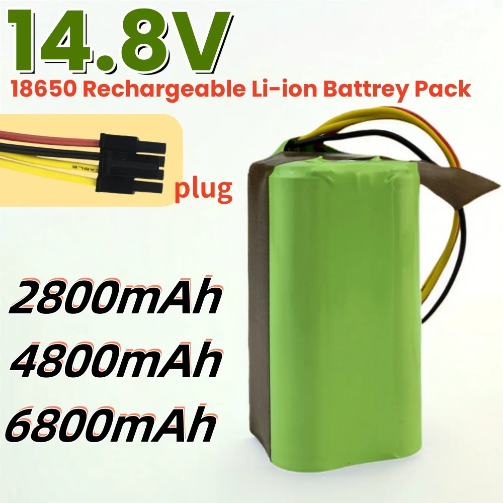 

14.8V 280084800/6800mAh Li-Ion Cylindrical Rechargeable Battery Pack For Sweeping Robot Xiaomi G1 Panasonic MC-WRC53