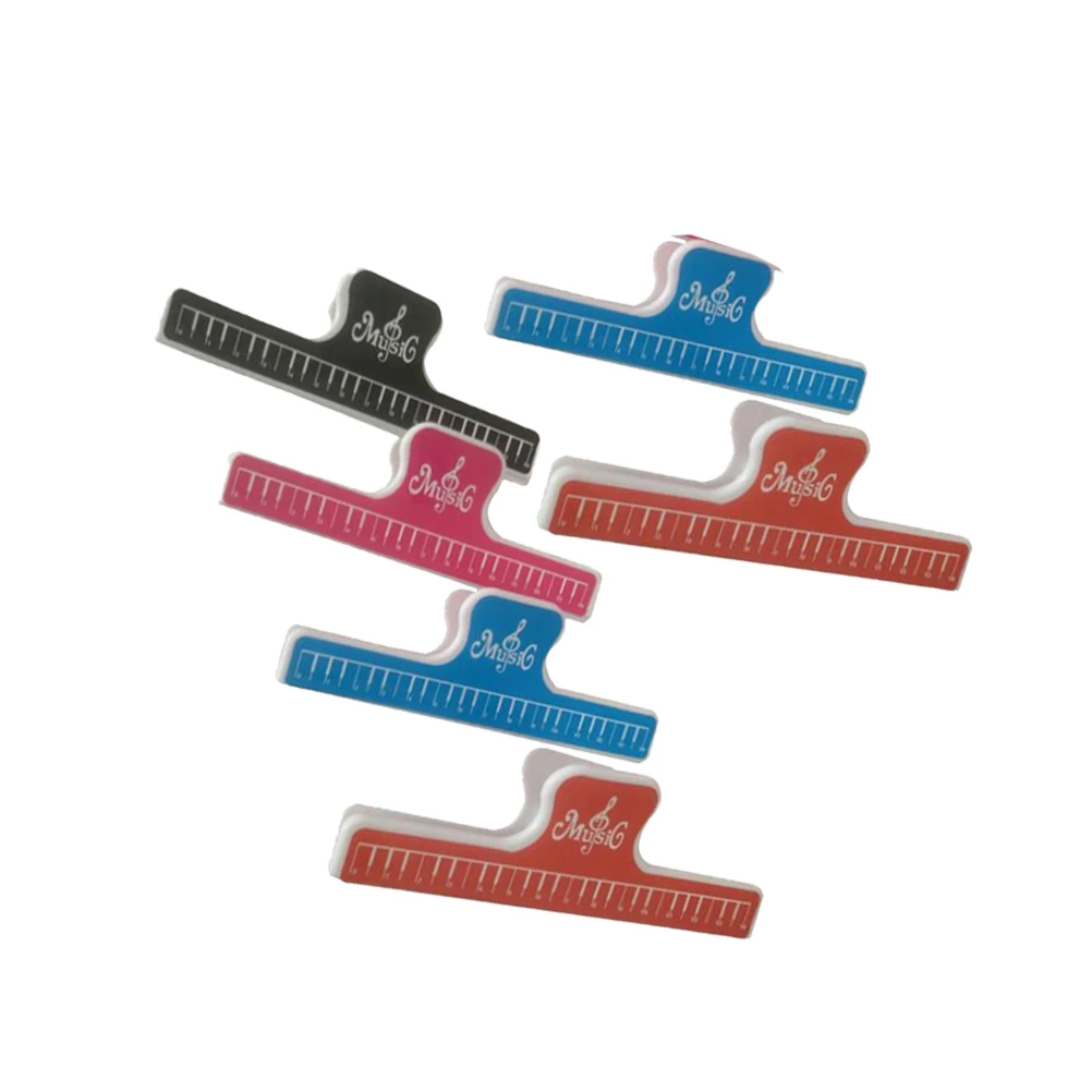 

6 PCS Book Clip Piano Score Clamp Binder Folders Thicken Page Holder Clips Child